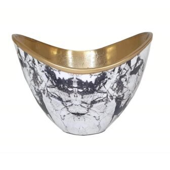 Multi-Colored in Black/White/Gold Bowl