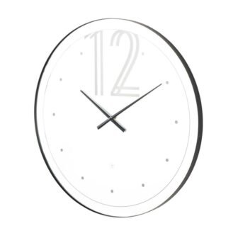 Multi Colored Glass LED Wall Clock with Black Clocks Hands and White...