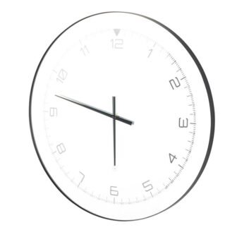 Multi Colored Glass LED Wall Clock with Black Clocks Hands and White...