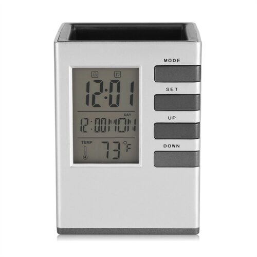 Multi Function LED Digital LCD Screen Temperature Display Alarm Clock Pen Ho BUN