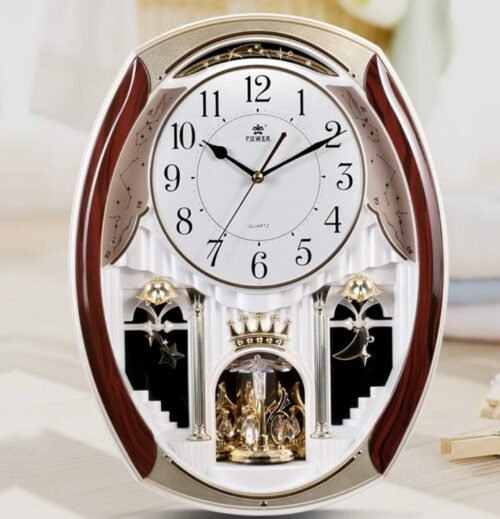 Musical Motion Chime Wall Clock with Rotating Pendulum , Decorative Wall Clock,