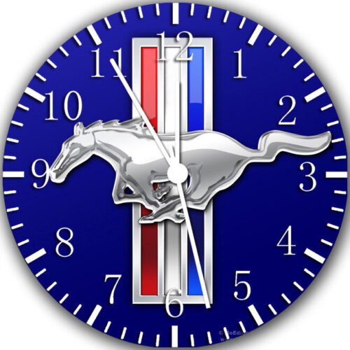 Mustang Frameless Borderless Wall Clock Nice For Gifts or Decor Z162