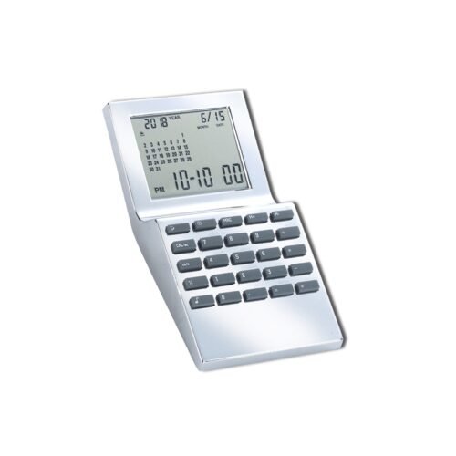 Natico Time Clock And Calculator - Silver