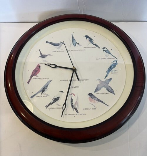 National Wildlife Federation Singing Bird Clock Quartz