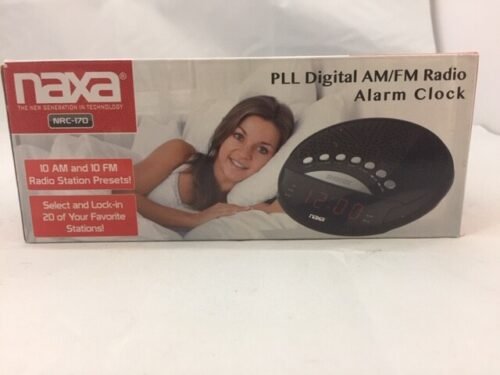 Naxa NRC170 Digital Alarm Clock with AM-FM Radio