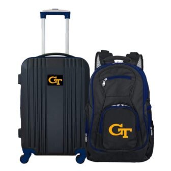 NCAA Georgia Tech Yellow Jackets 2 Piece Set Luggage and Backpack
