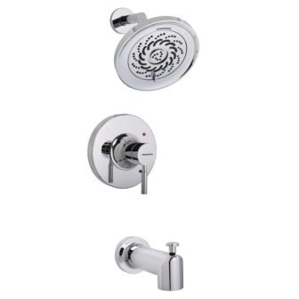 Neo 1-Handle Tub Shower Universal Trim Kit in Polished Chrome with Exhilaration...