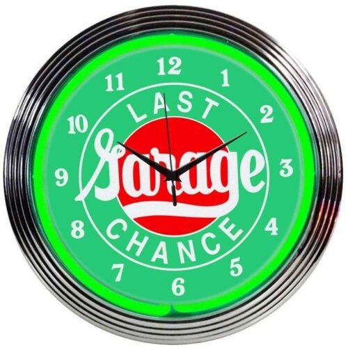 Neonetics 8LASTX Last Chance Garage 15 Inches Neon Clock