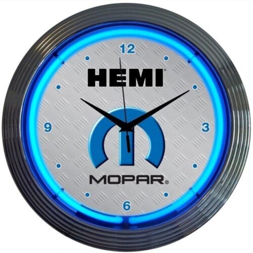 Neonetics 8MPHEM Mopar Hemi Car Garage 16 Inches Neon Clock