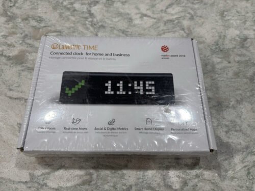 NEW - LaMetric TIME Wi-Fi Clock for Smart Home LM37X8 -See Description (3f)