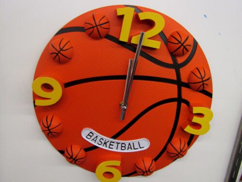 NEW 12" BASKETBALL WALL CLOCK 6688