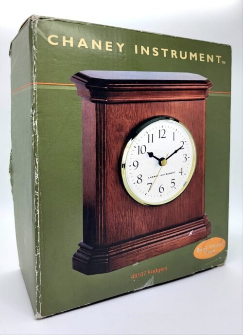 New 2003 Chaney Instrument Desk Clock 48107 Rodgers 7"