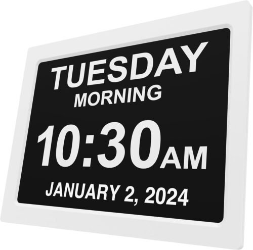New 2025 Dementia Clock Large for Seniors, Digital Clock Large Display with Cust
