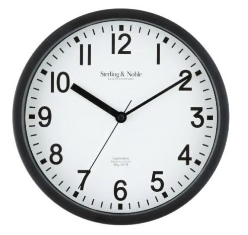 NEW 8.78" Basic Indoor Analog Round Modern Wall Clock (SELECT COLOR).