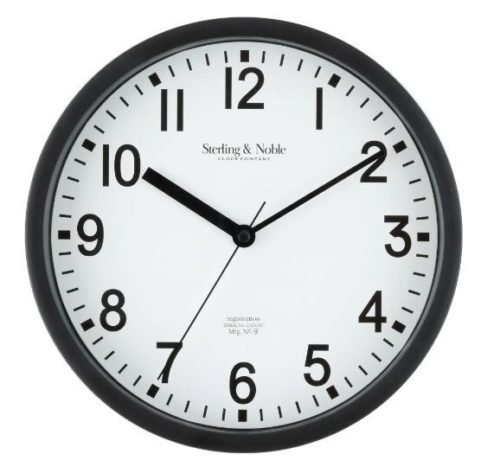 NEW 8.78" Basic Indoor Analog Round Modern Wall Clock (SELECT COLOR).