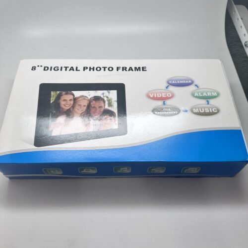 NEW 8" Digital Photo Frame HD LCD Music Video Calendar Alarm Clock Remote
