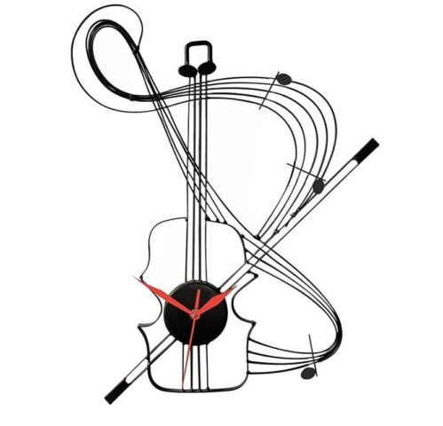 New Ashton Sutton Rhapsody METAL Wall Clock Musical Instrument ST-8410