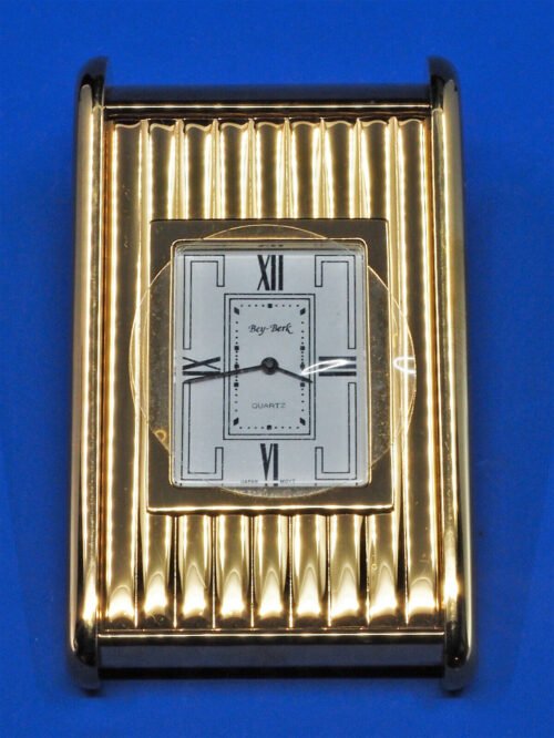 NEW BEY BERK SOLID BRASS DESK CLOCK