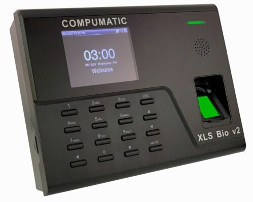NEW Compumatic XLS Bio v2 Biometric Fingerprint Time Clock System w/ WiFi TCP/IP