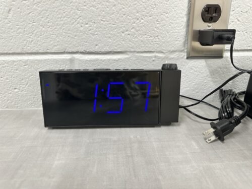 New Digital Alarm Clock Adjustable Settings Large Screen Ceiling Light