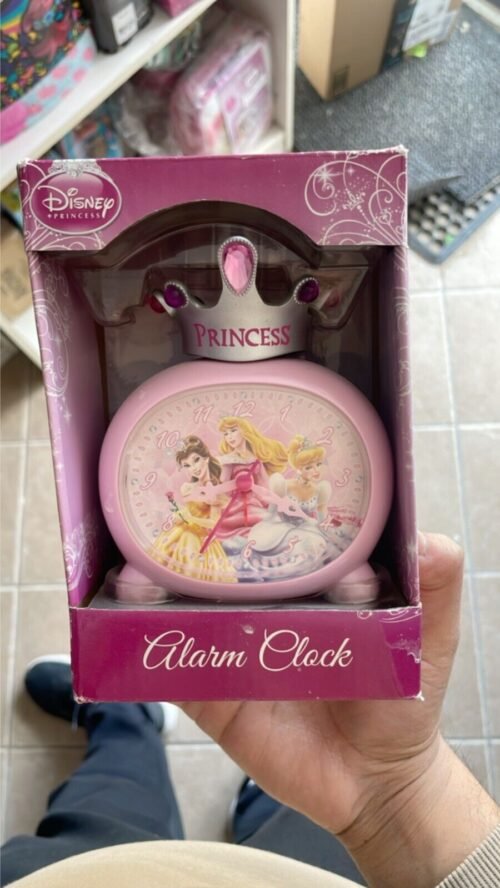 New Disney Princess Crown Top Alarm Clock