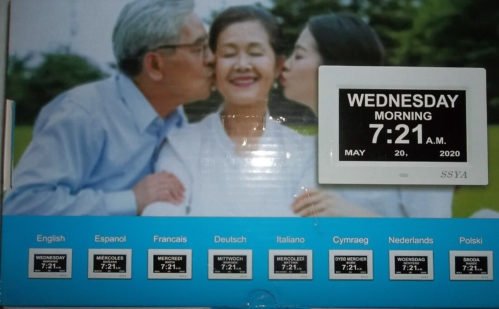 [Newest Version Digital Calendar Day Clock -Extra Large Impaired Vision