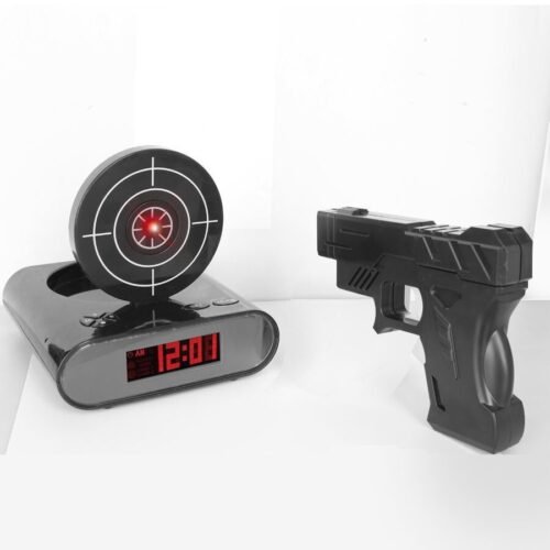 New Funy Battery Model Novelty Shooting Toy – Fun Wake-Up Alarm Clock Game