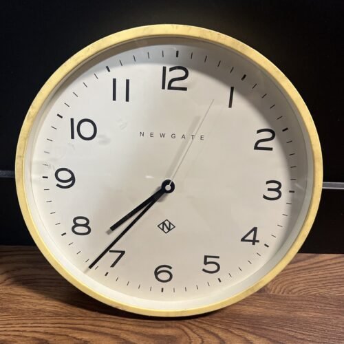 Newgate Giant Wall Clock Retro Yellow