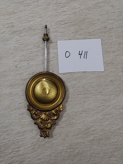 NEW HAVEN MISSION ADIRONDACK STYLE PARLOR CLOCK ORNATE BULL'S EYE PENDULUM