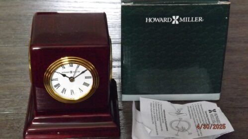 New HOWARD MILLER Reuben 645-408 DESK CLOCK - Photo Frame Thermometer Hygrometer