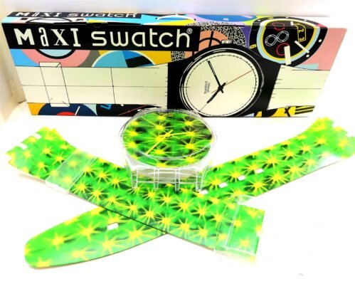 NEW Huge Swatch CACTUS MAXI Watch Wall Clock 1996 MGK245 NIB NOS 83" Tall
