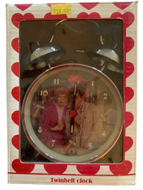 New ~ I Love Lucy 6" 2006 Lucy & Desi Round Twinbell Alarm Clock