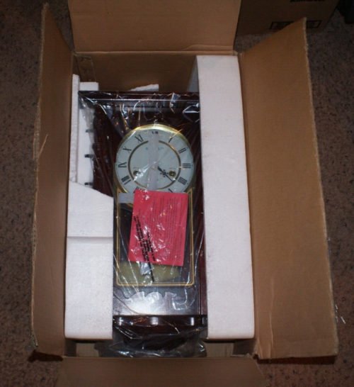 New in Box Vintage Kassel 31 Day Wall Shelf Mantle Clock #178