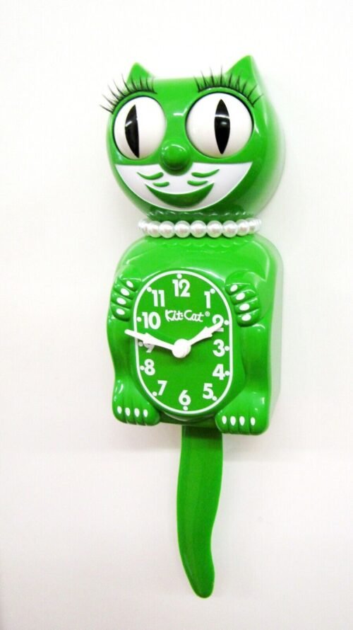 NEW LIMITED EDITION LADY KIT CAT CLOCK CLASSIC GREEN LBC-54