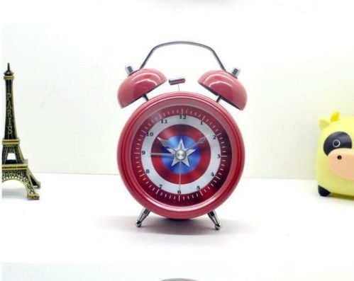 New Lovely Vintage Metal Wind Up Twin Double Bell Desk Table Alarm Clock