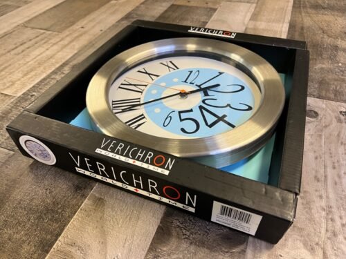 NEW OLD STOCK! 2008 VERICHRON World Time XM-L-1TA 11" abstract wall clock. NEW