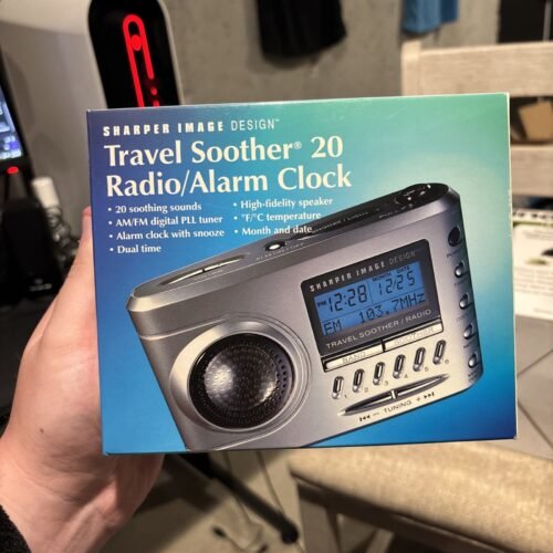 NEW Old Stock — Sharper Image Travel Soother 20 Radio/Alarm Clock Model SI621