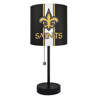 New Orleans Saints 20 in. Black Task And Reading Desk Lamp with image