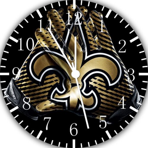 New Orleans Saints Frameless Borderless Wall Clock Nice For Gifts or Decor F 114 image