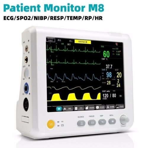 New Portable 6-parameter vital signs monitor ECG/NIBP/PR/SPO2/RESP/TEMP