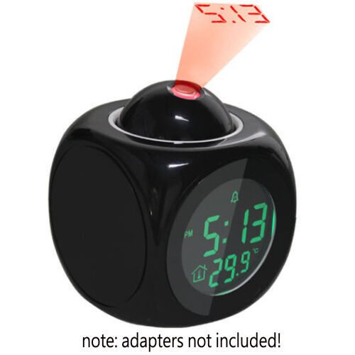 New Projection Alarm Clock Talking LCD Multi-function Time & Temperature Display