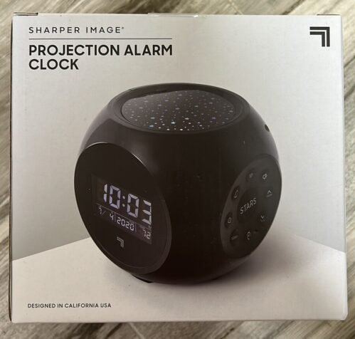 NEW Projection Digital Alarm Clock Nature Sounds & Star Pattern Illumination