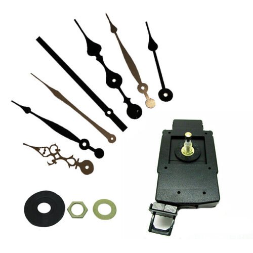 New Quartz High Torque Movement Mechanism & Pendulum Drive 20mm Shaft Long Hands