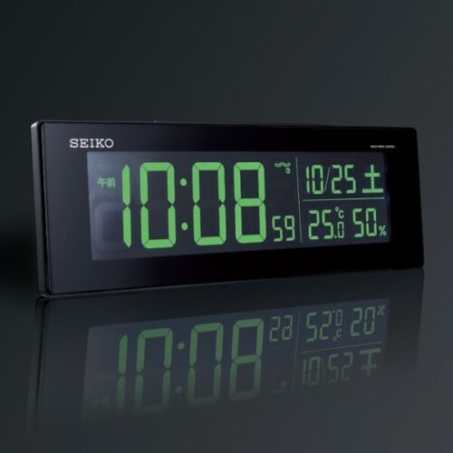 (NEW) Seiko DL305K Digital Clock Radio Alarm Color LCD Series C3 Black Japan