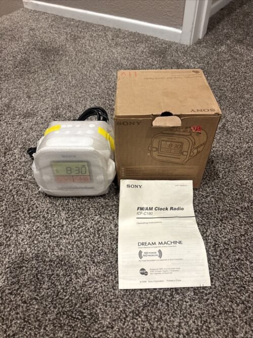 NEW Sony Dream Machine Liv Dual Alarm Clock-AM/FM Radio ICF-C180LIV3 IOB