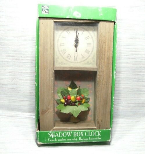 NEW Vintage 1980s - 90's Garden Country Analog Wall Clock by Alco 15” X 8”
