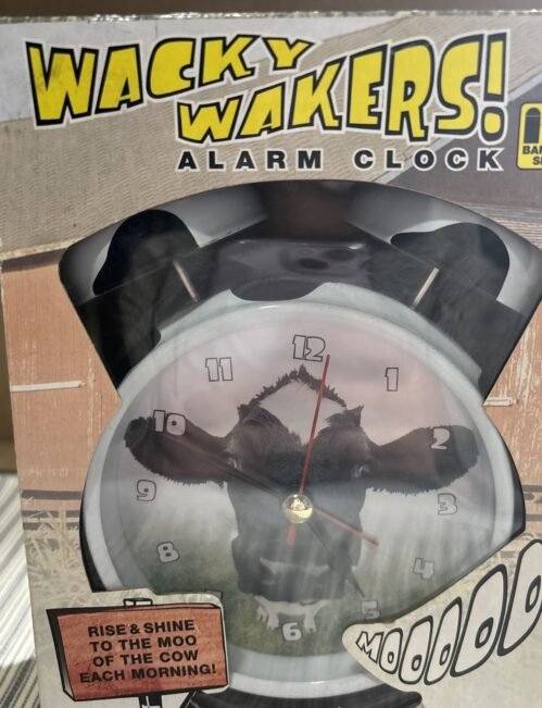 New Wacky Wakers Cow Sound Alarm Clock Barn Yard Series Fast Shipping