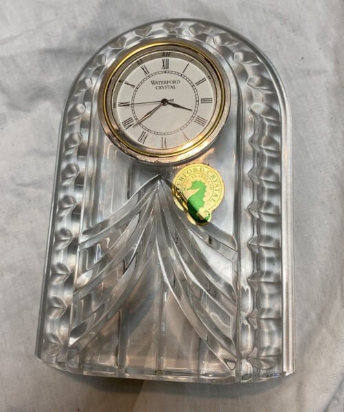 New Waterford Crystal OVERTURE SMALL DESK Clock IRELAND