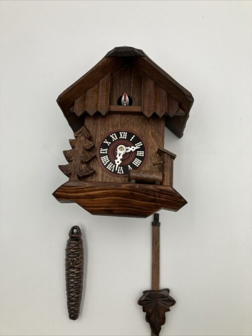 NEW Without box. Vintage Black Forest Chalet Cuckoo Clock German Includes Manual