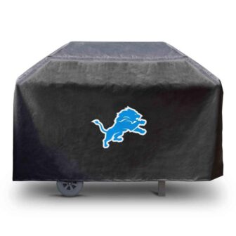 NFL Detroit Lions Rectangular Black Grill Cover 68 in. x 21 in image